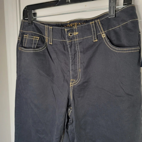 NWOT Lands End Sateen Hollywood Flare Jeans Fit 1 Size 8 - Picture 2 of 12